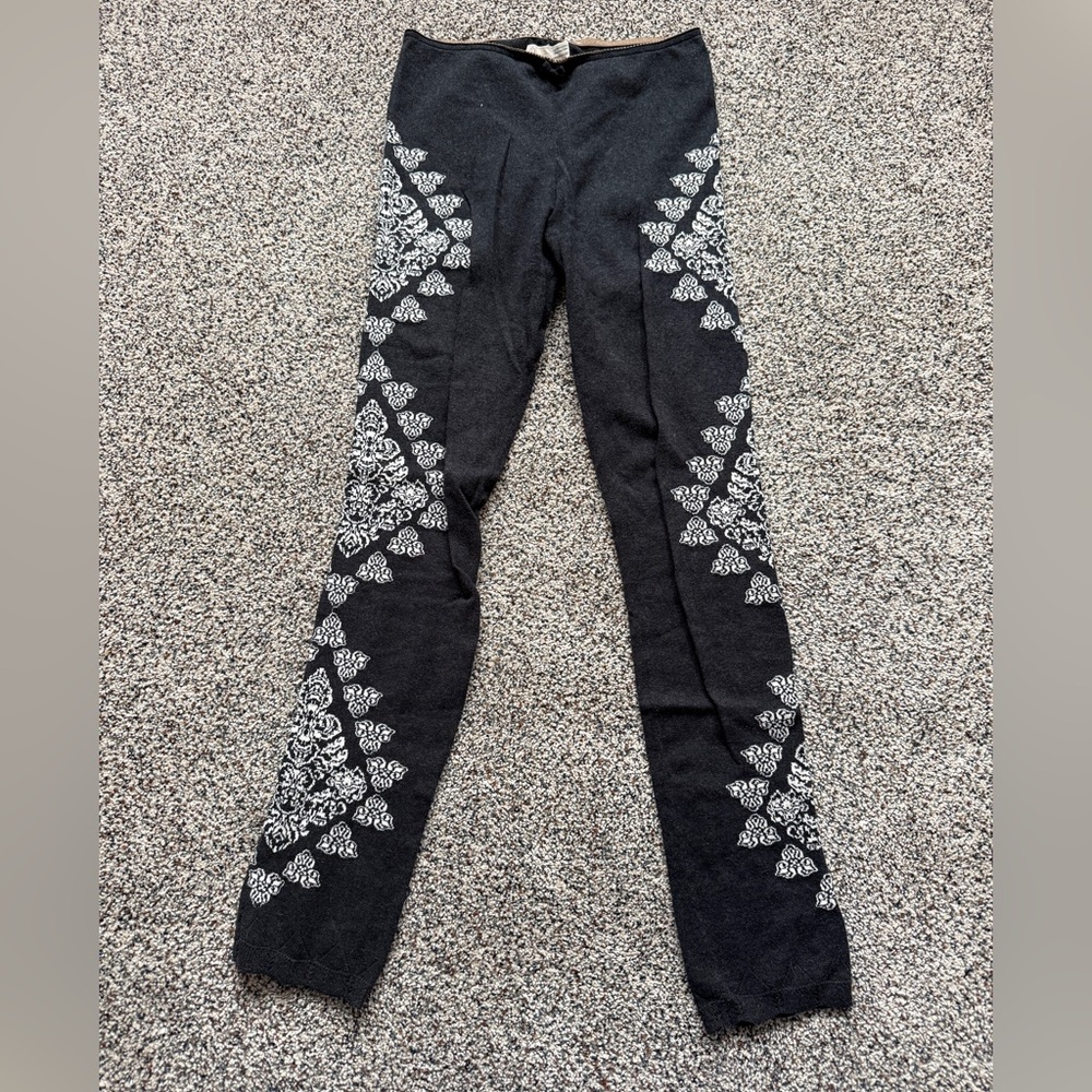 Odd Molly Black and White Patterned Leggings